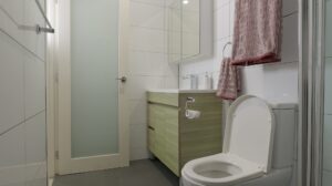 Leumeah SIL housing - bathroom with toilet and shower