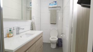 Leumeah SIL housing - bathroom with vanity and toilet